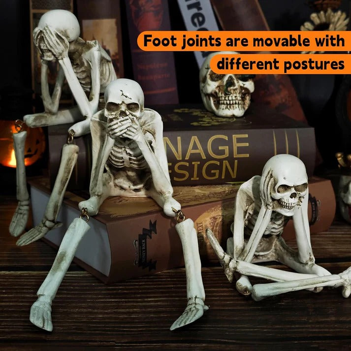 Skeleton Sculptures - Set of 3