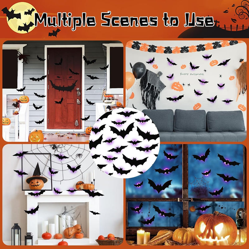 3D Halloween Bat Wall Light