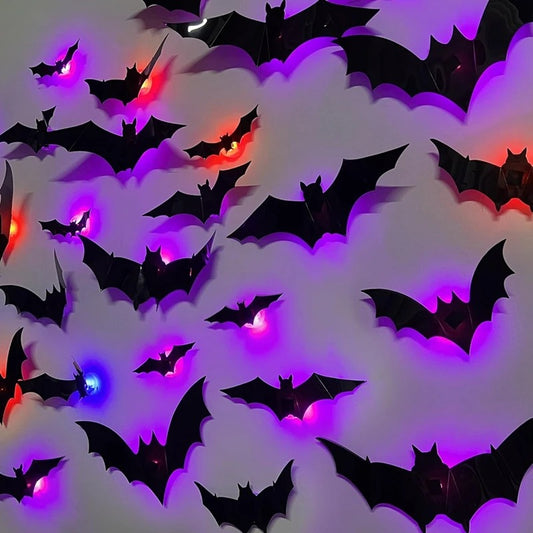 3D Halloween Bat Wall Light