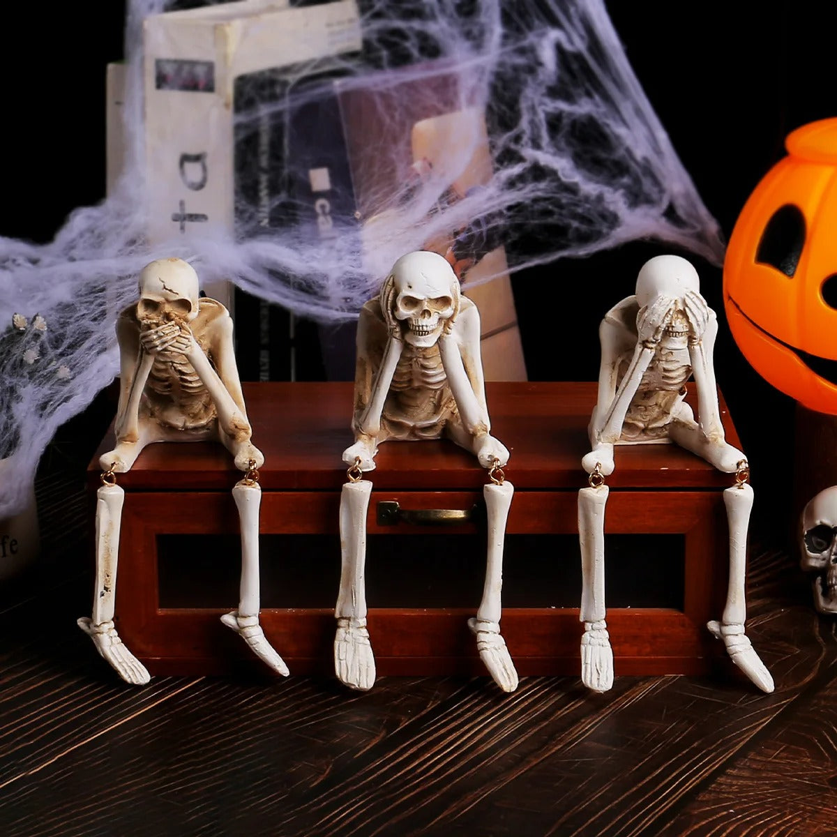 Skeleton Sculptures - Set of 3