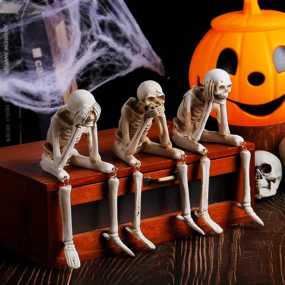 Skeleton Sculptures - Set of 3
