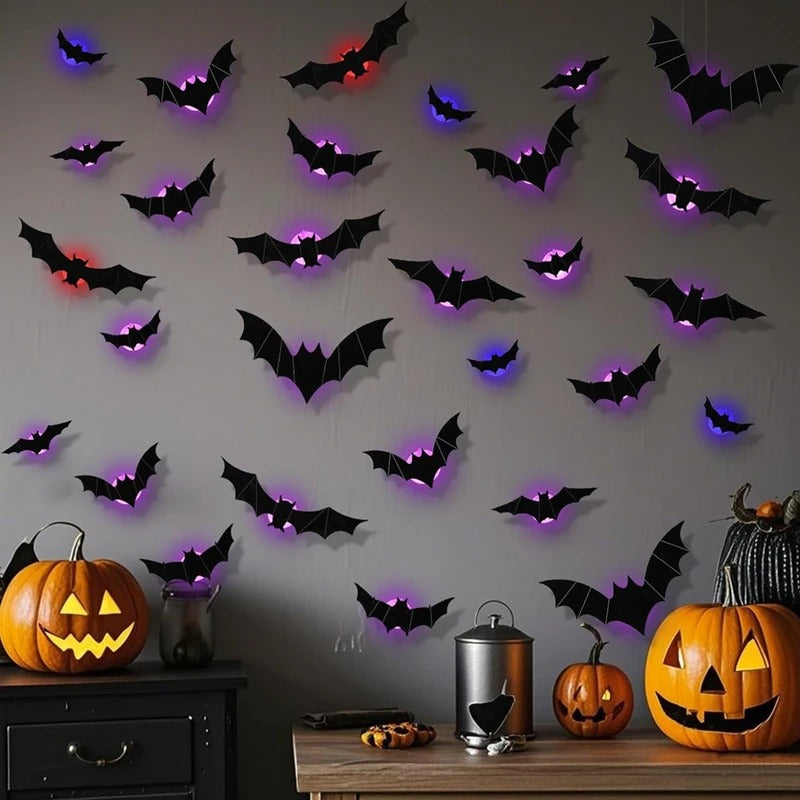 3D Halloween Bat Wall Light