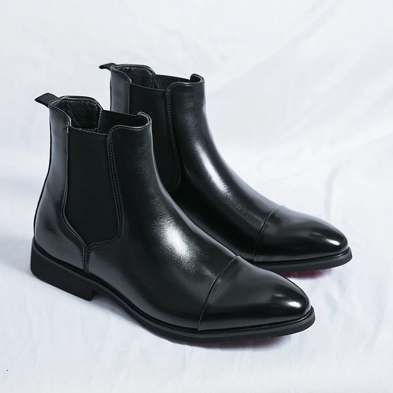 Aldo Marino Leather Chelsea Boots