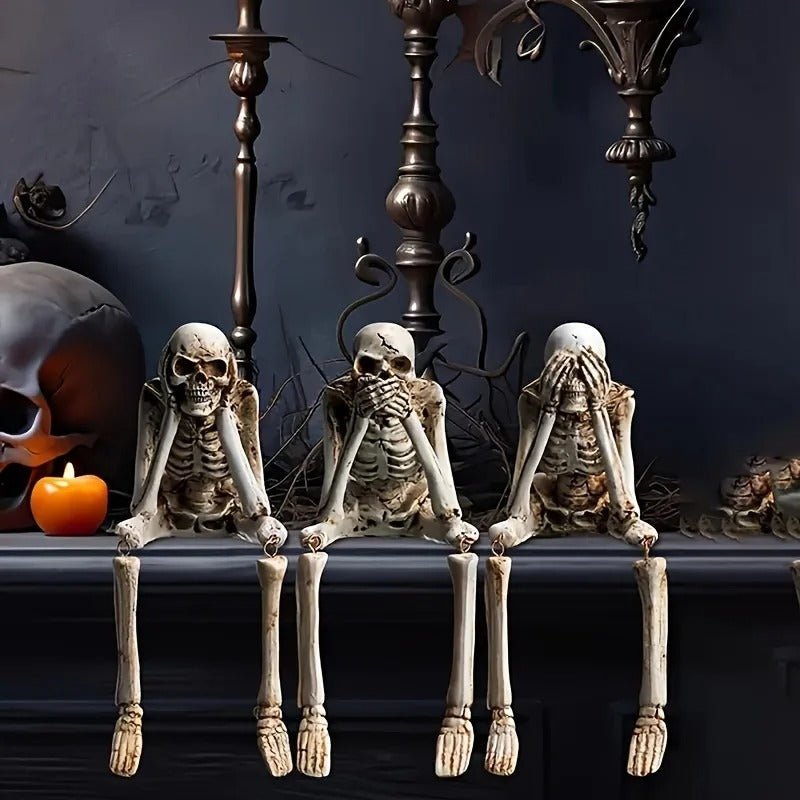 Skeleton Sculptures - Set of 3