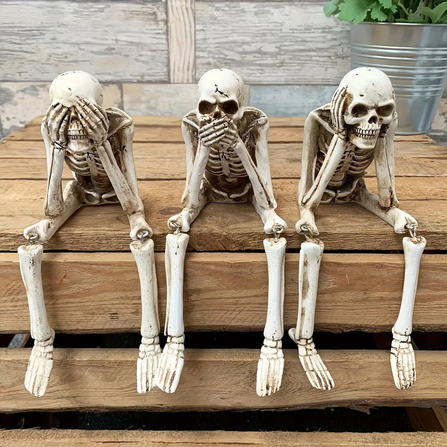 Skeleton Sculptures - Set of 3