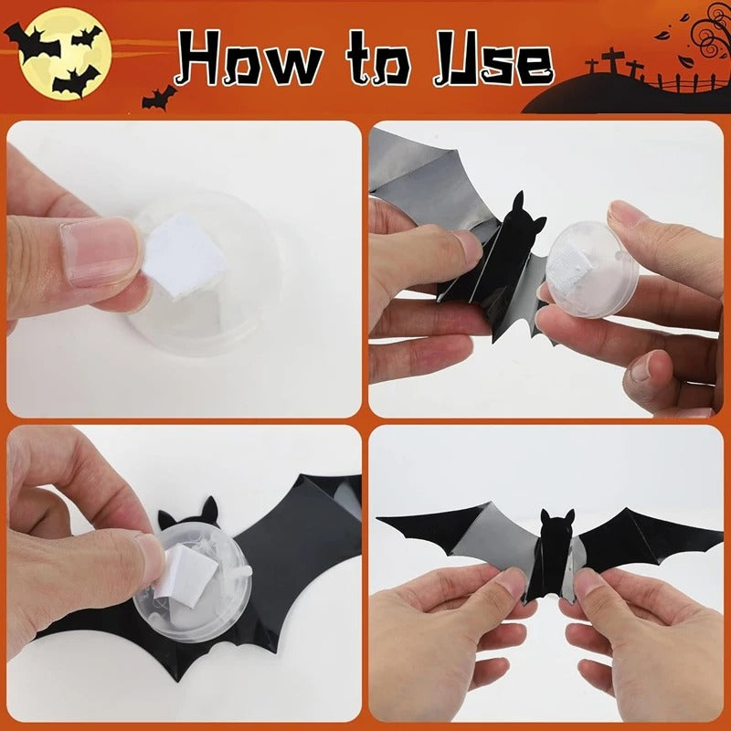 3D Halloween Bat Wall Light