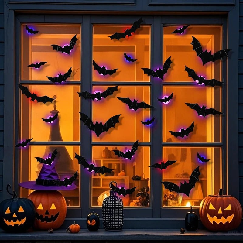 3D Halloween Bat Wall Light