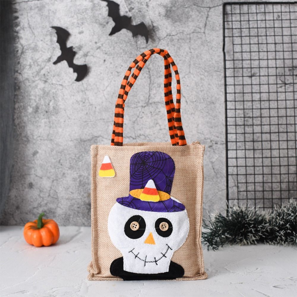 Trick-or-Treat Linen Tote Bags