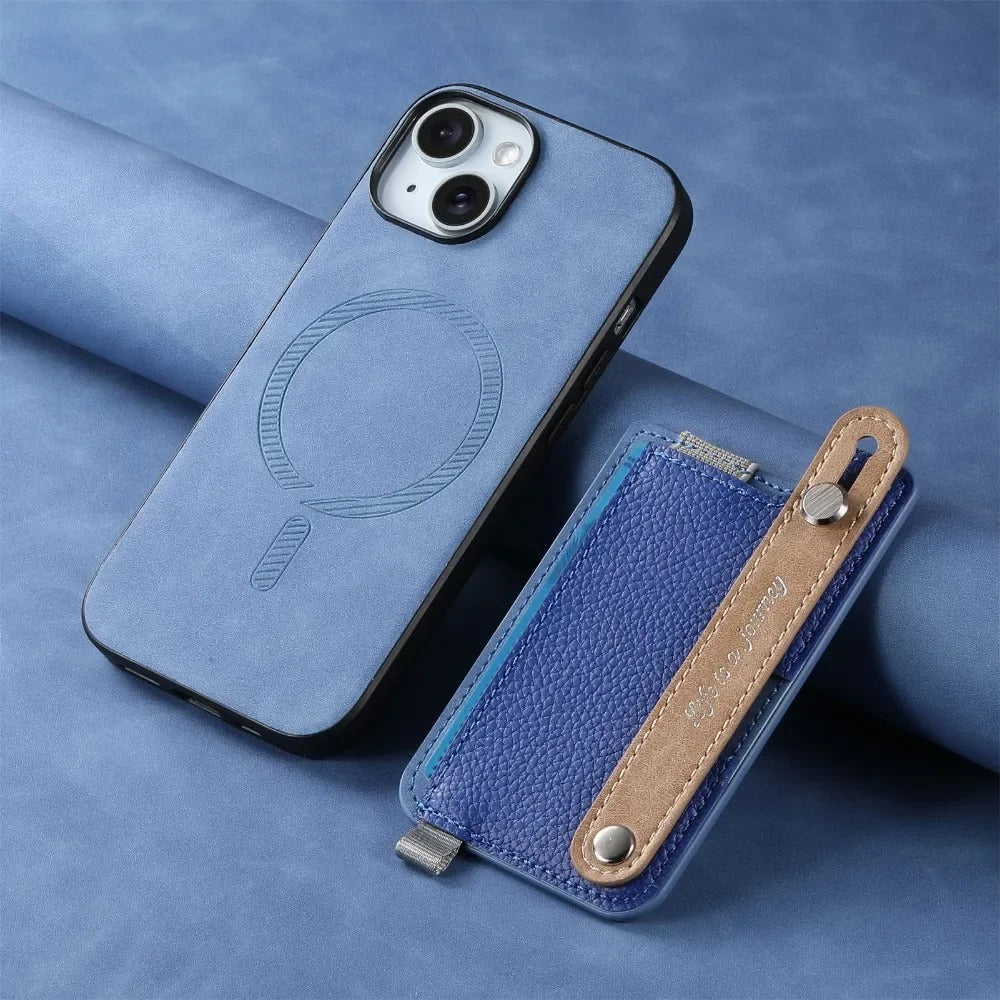 2-in-1 Magnetic Leather iPhone Case