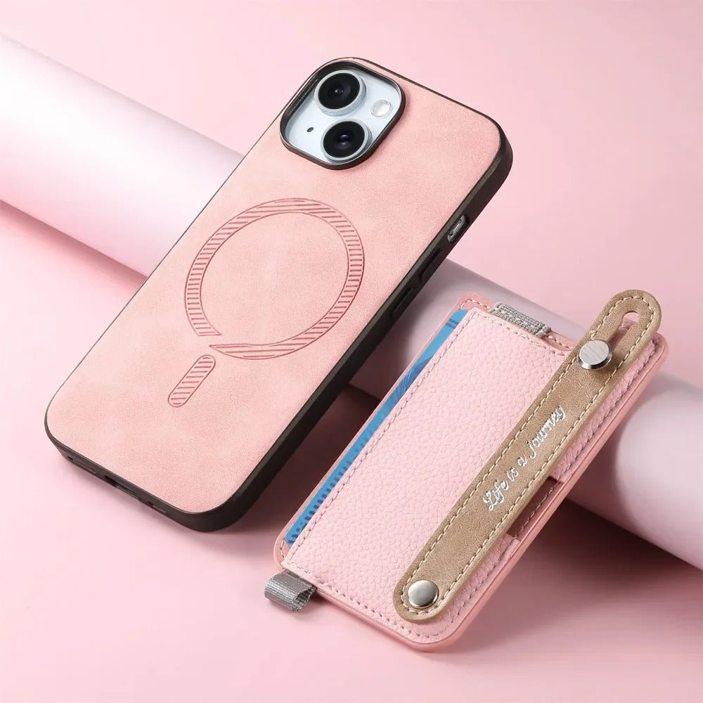 2-in-1 Magnetic Leather iPhone Case