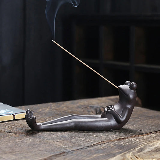 Peaceful Toad Incense Holder