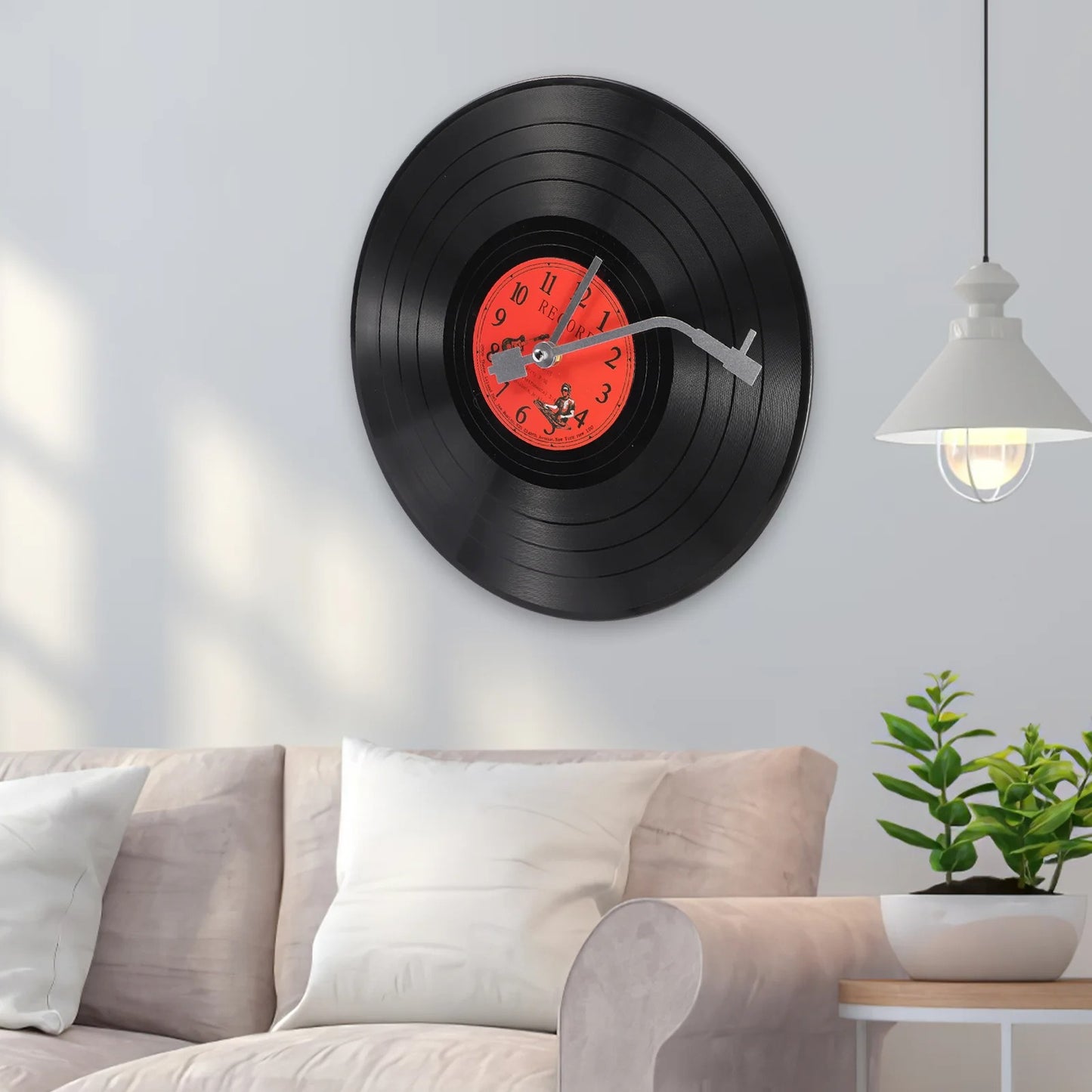 Retro Vinyl Clock