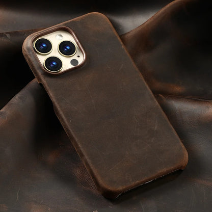 Cowhide Leather iPhone Case