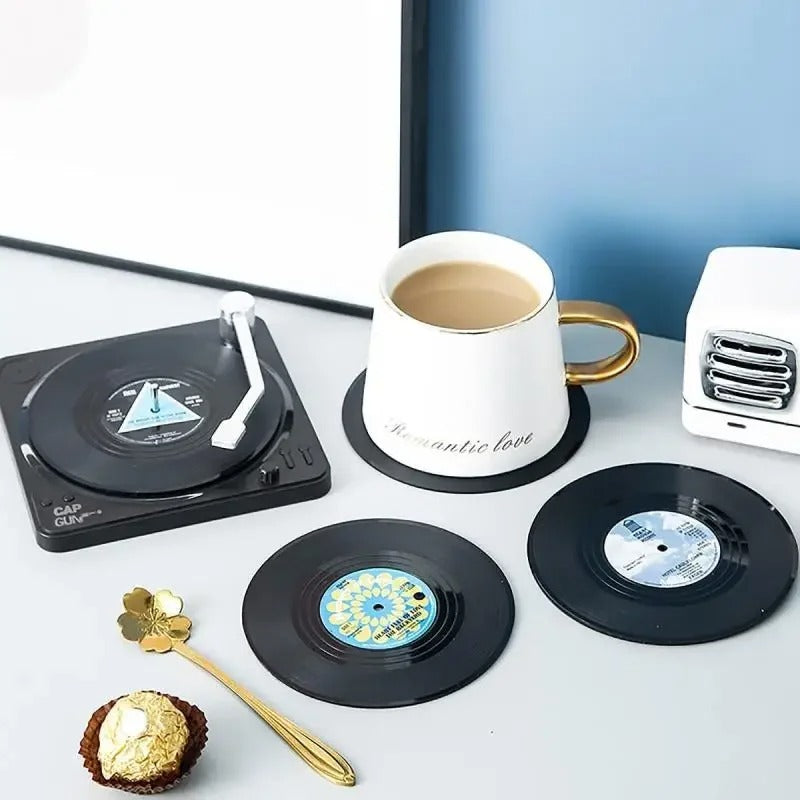 Vinyl Record Coasters