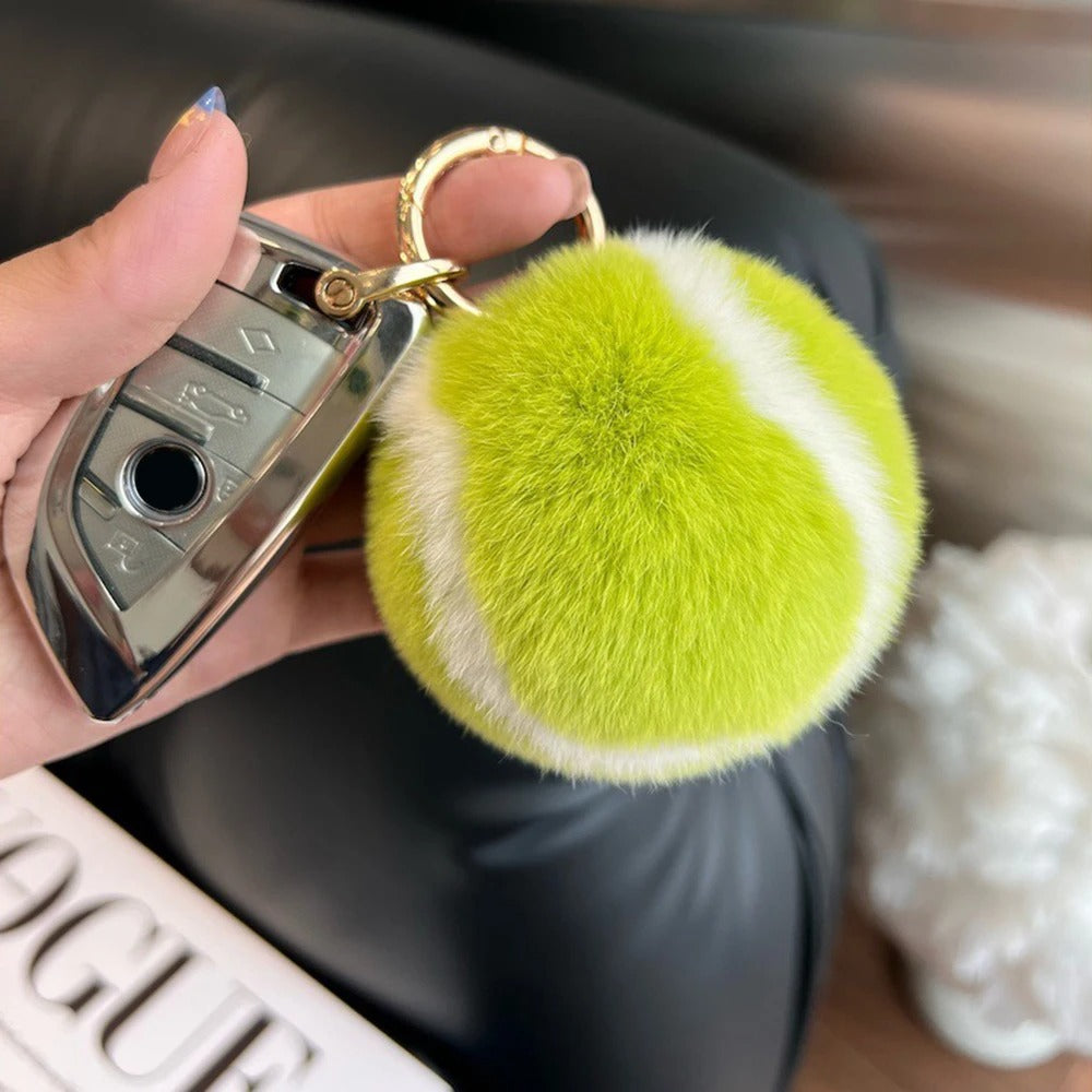 Tennis Ball Keychain