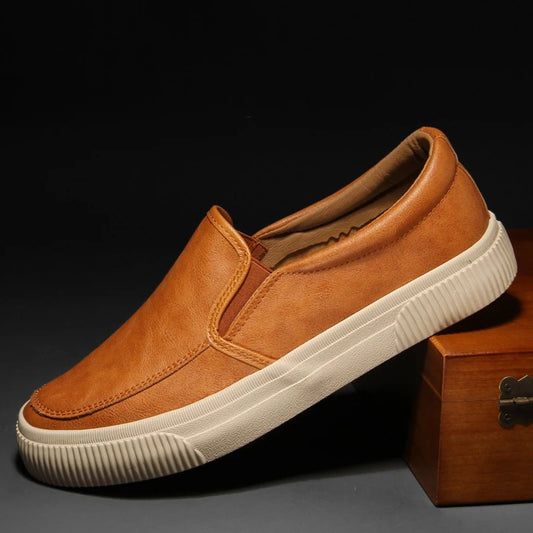 Vittorio Leather Slip-On Shoes