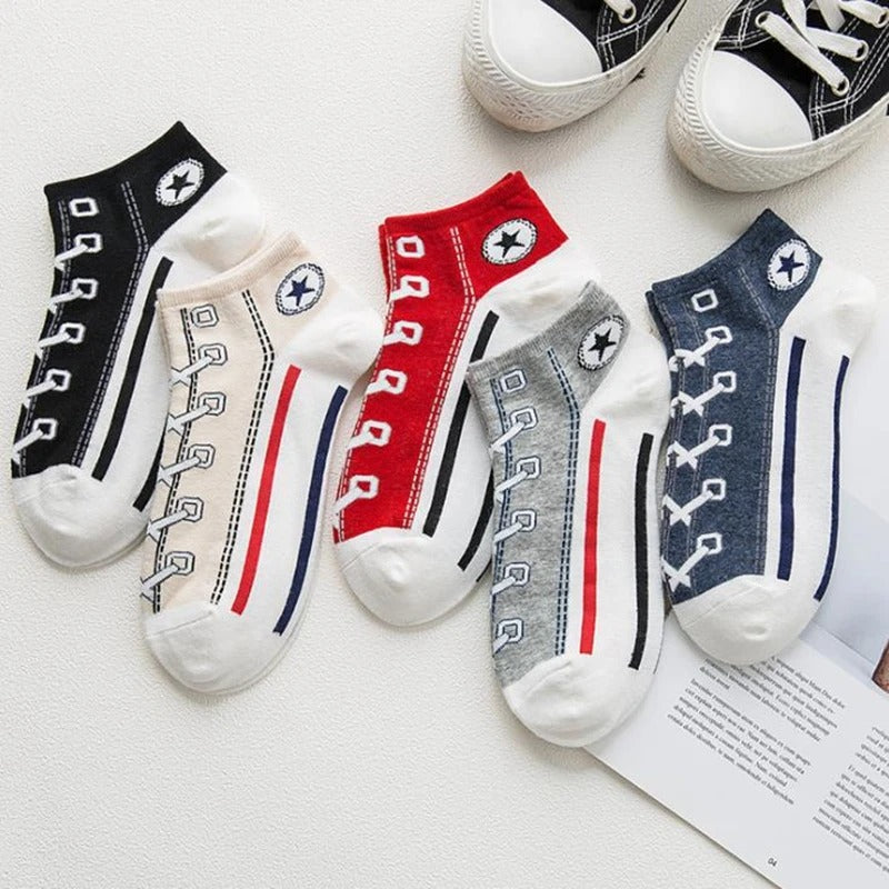 Canvas Socks (Variety Pack - 5 Pairs)