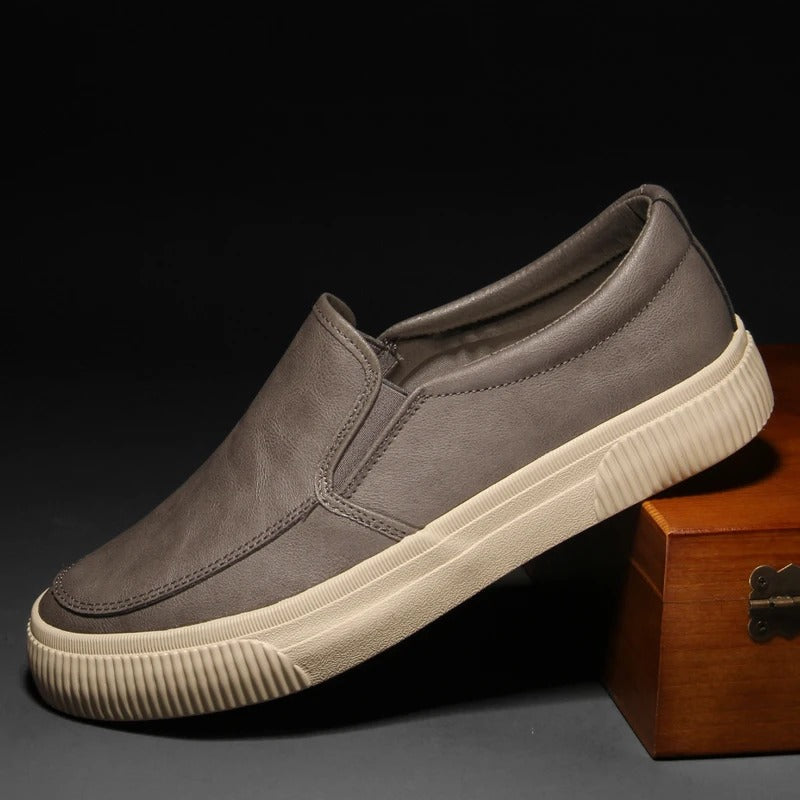 Vittorio Leather Slip-On Shoes