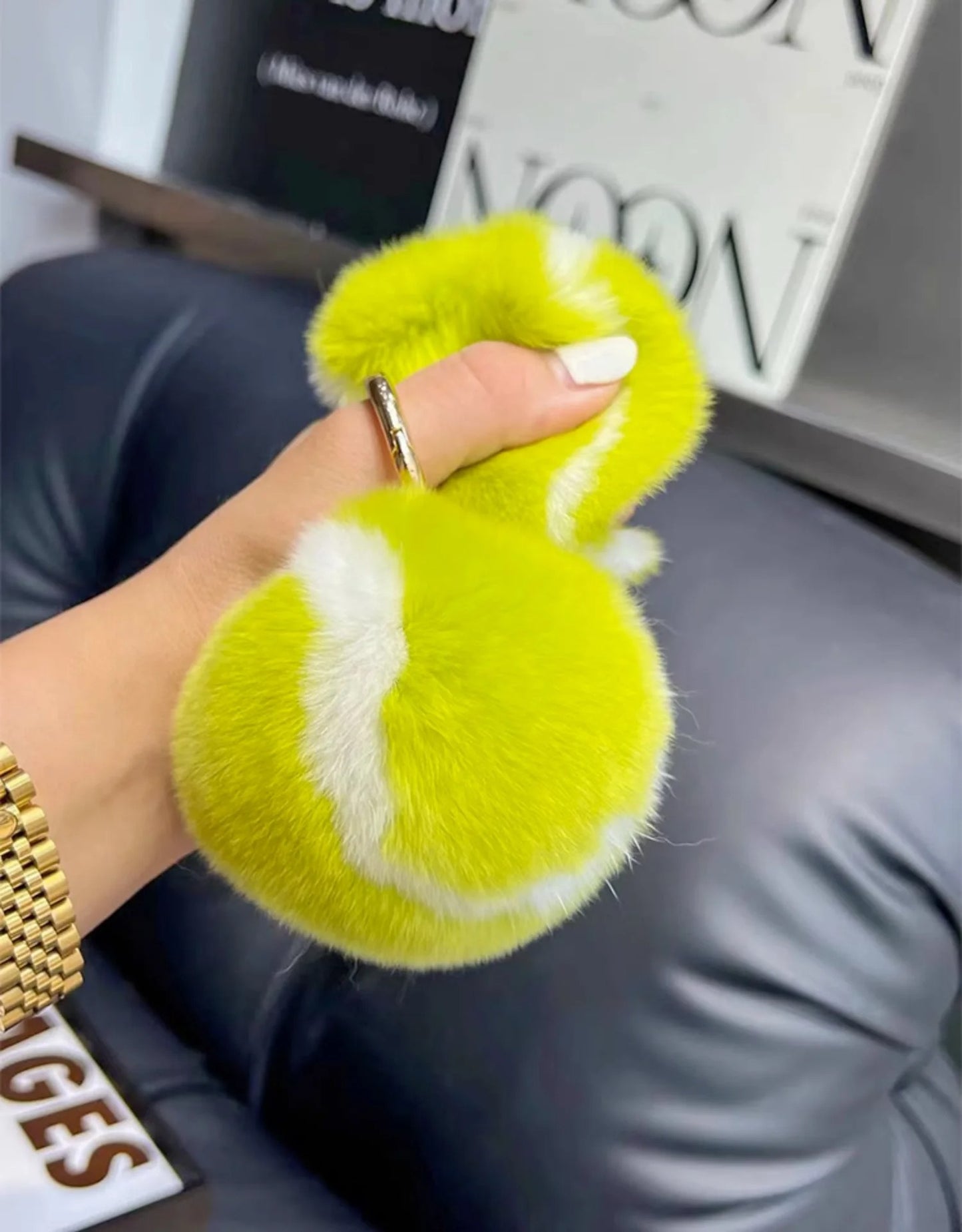 Tennis Ball Keychain