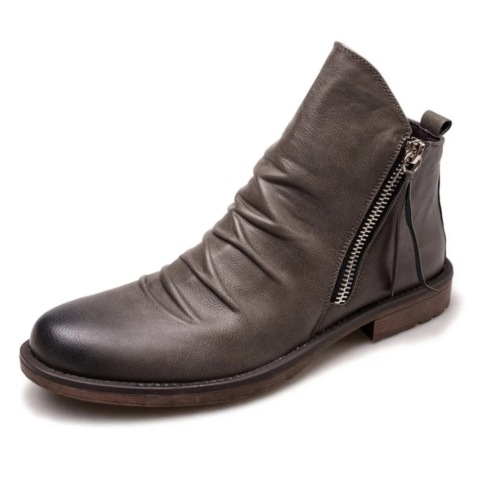 Amalfi Genuine Leather Chelsea Boots