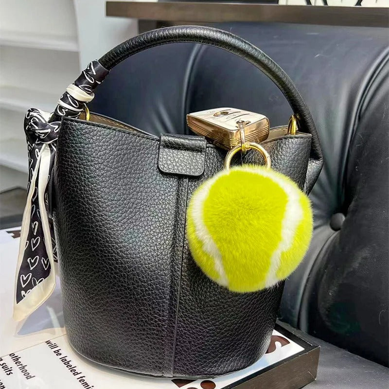 Tennis Ball Keychain