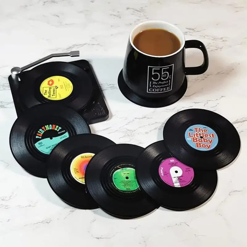 Vinyl Record Coasters