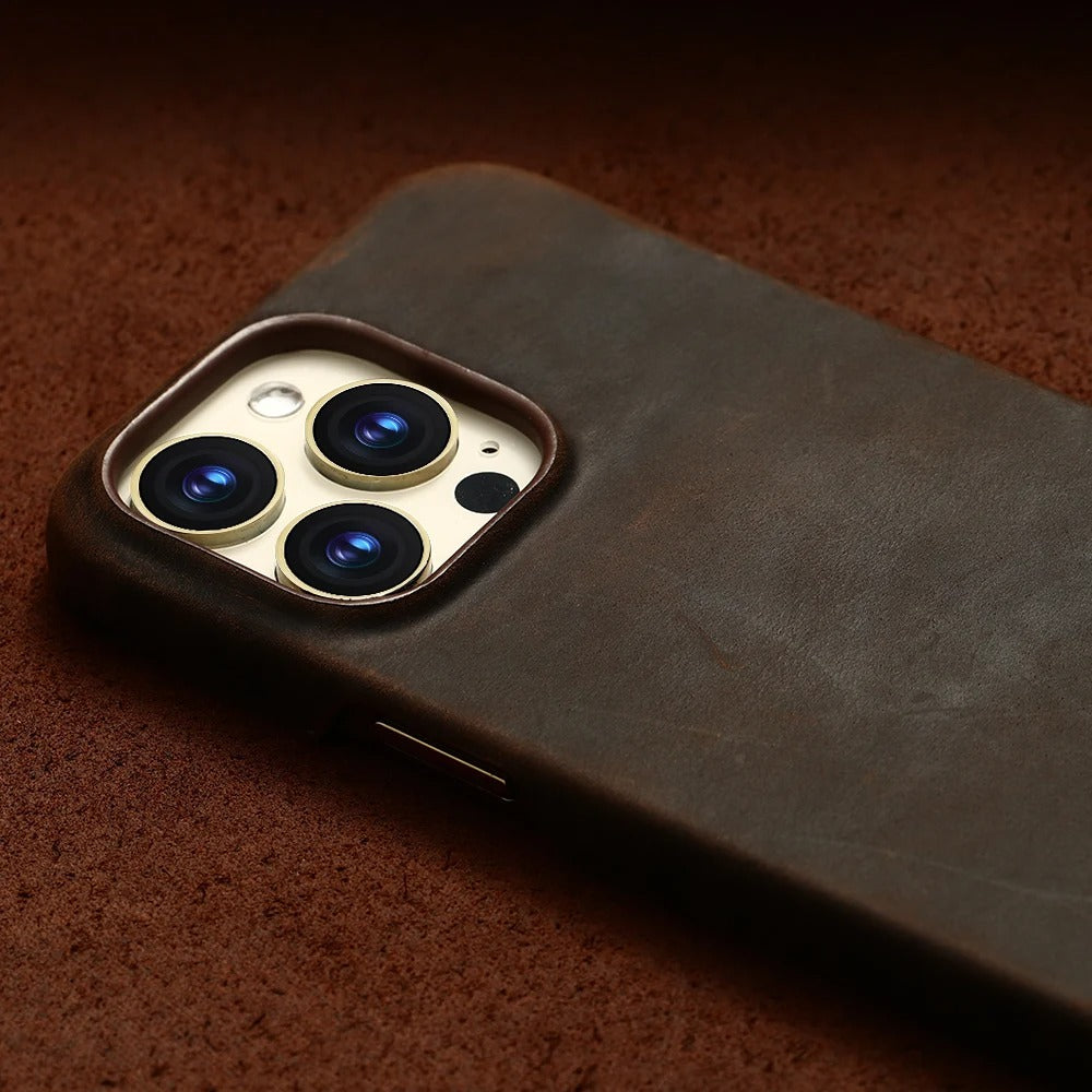 Cowhide Leather iPhone Case