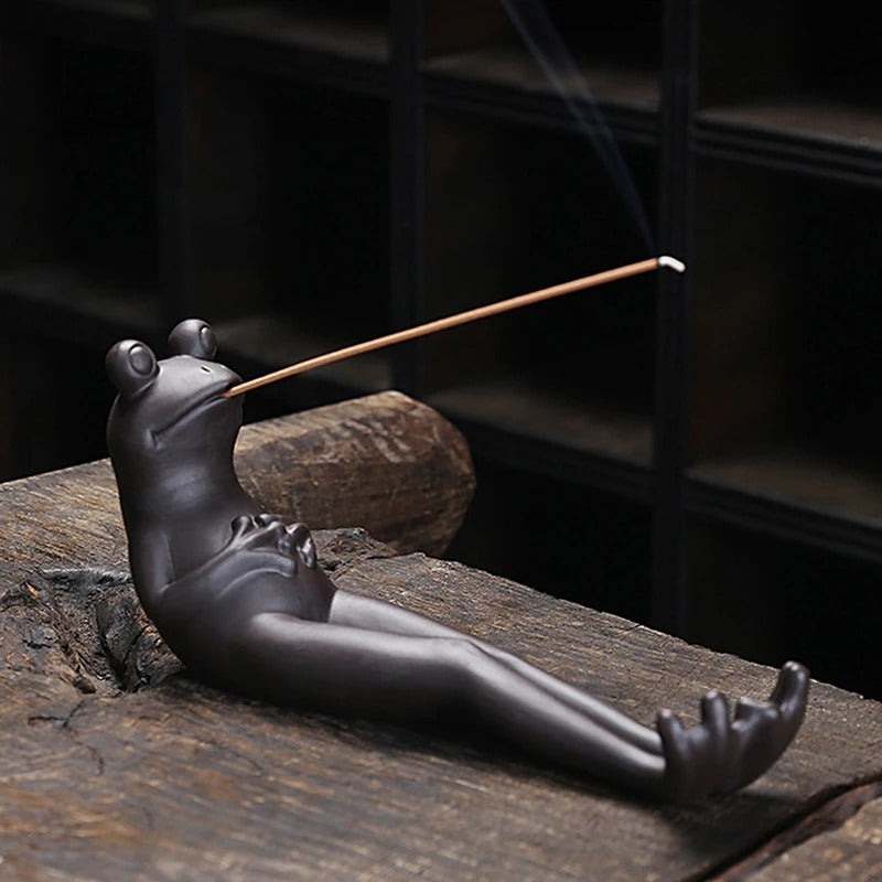 Peaceful Toad Incense Holder