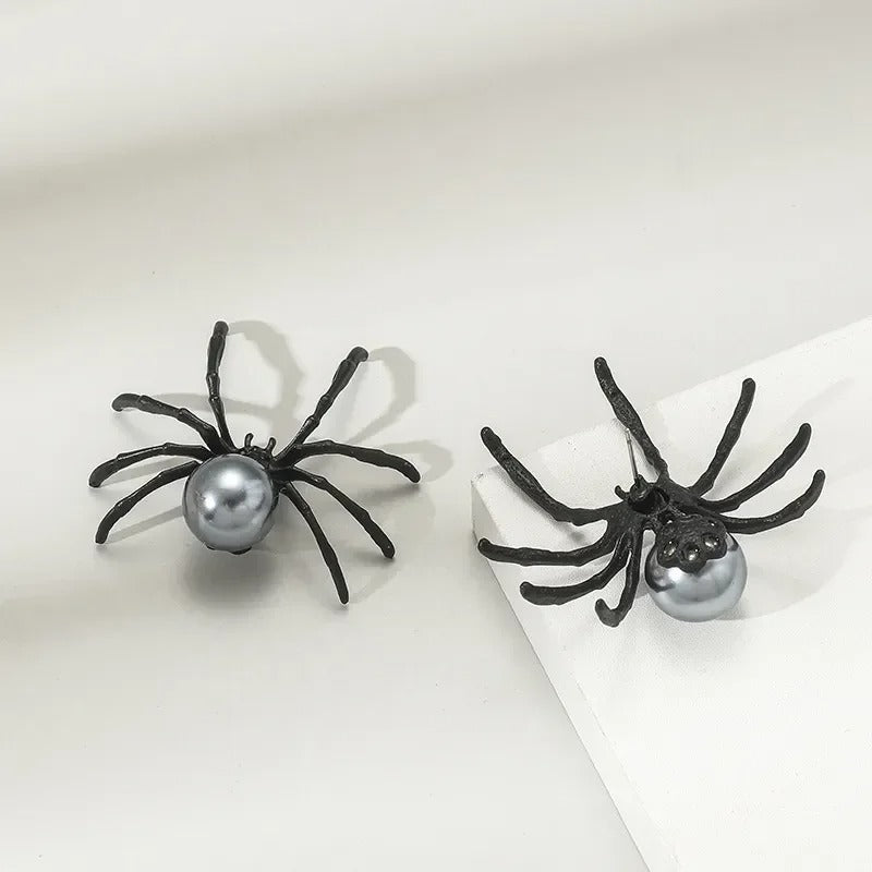 Giant Pearl Tarantula Earrings