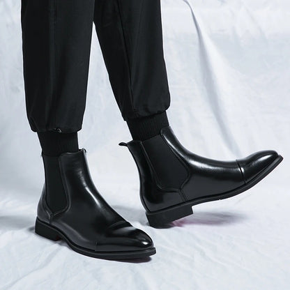 Aldo Marino Leather Chelsea Boots