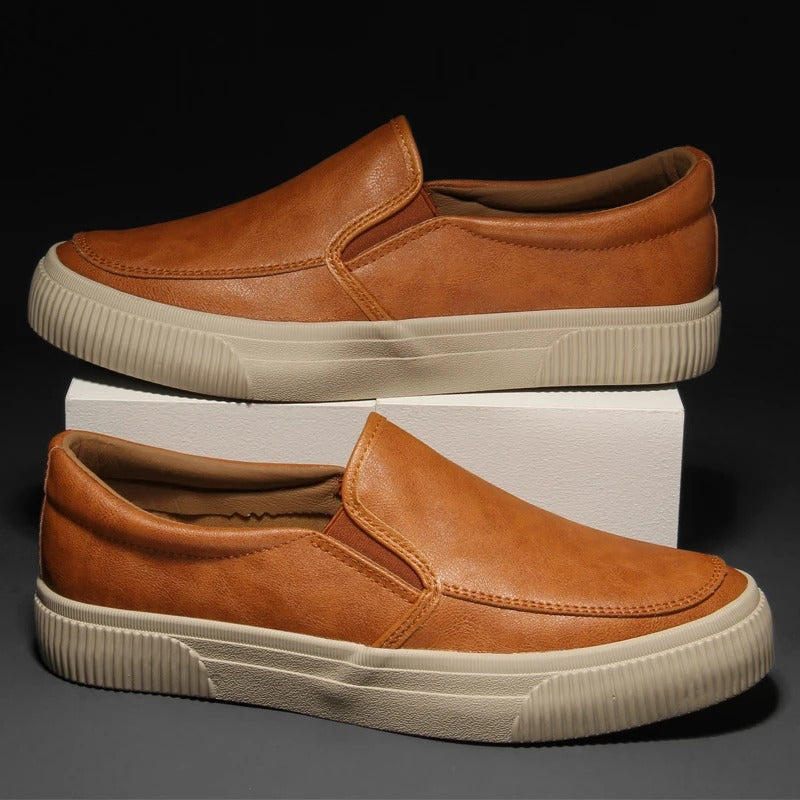 Vittorio Leather Slip-On Shoes