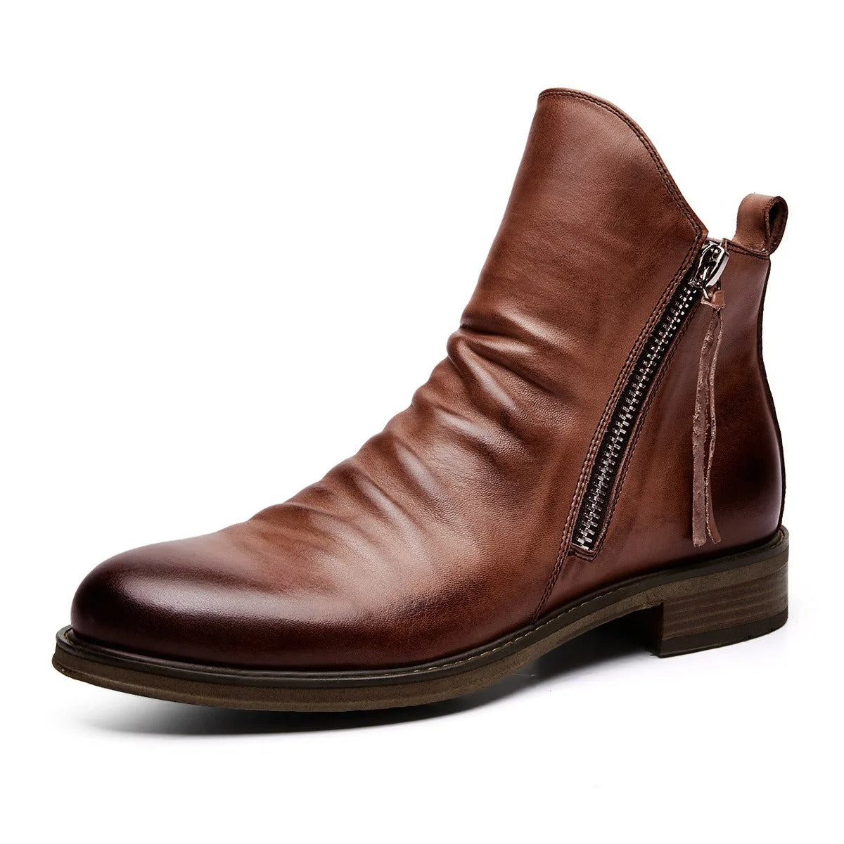 Amalfi Genuine Leather Chelsea Boots