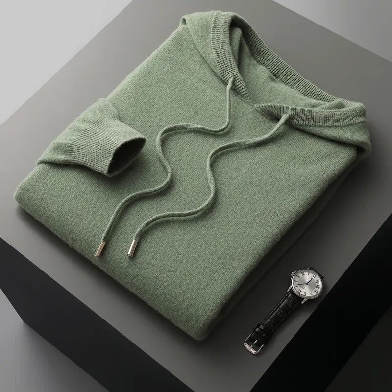 MerinoMajesty Merino Wool Male Hoodie