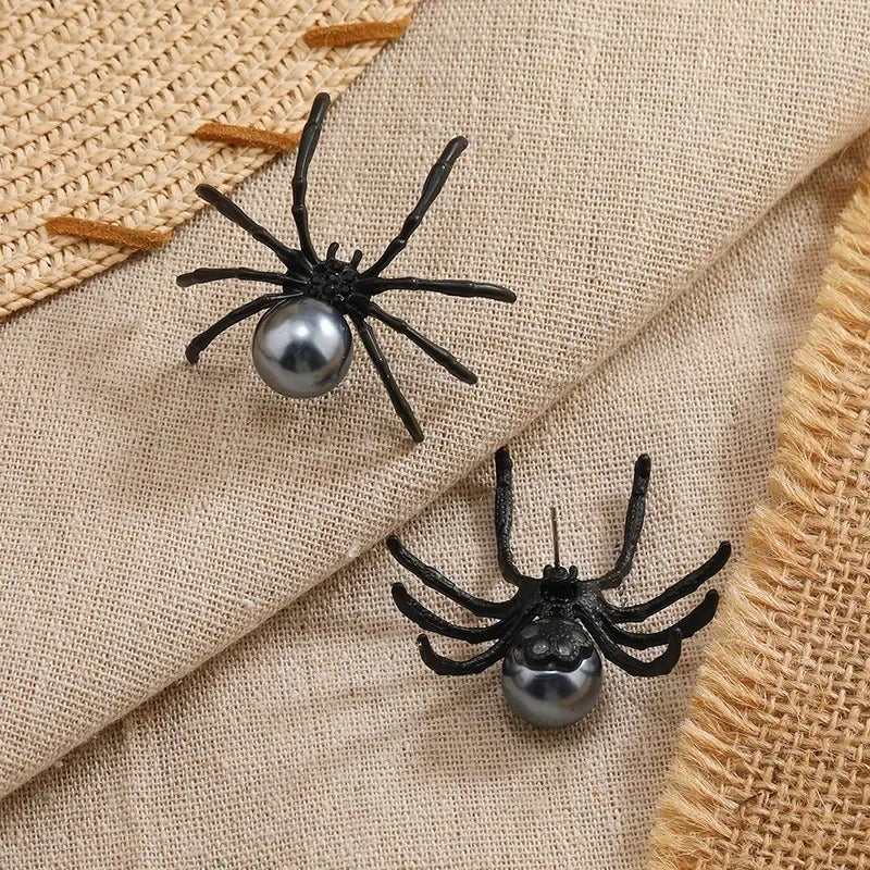 Giant Pearl Tarantula Earrings