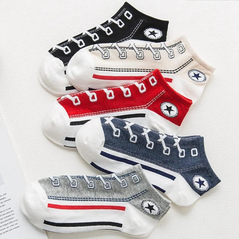 Canvas Socks (Variety Pack - 5 Pairs)