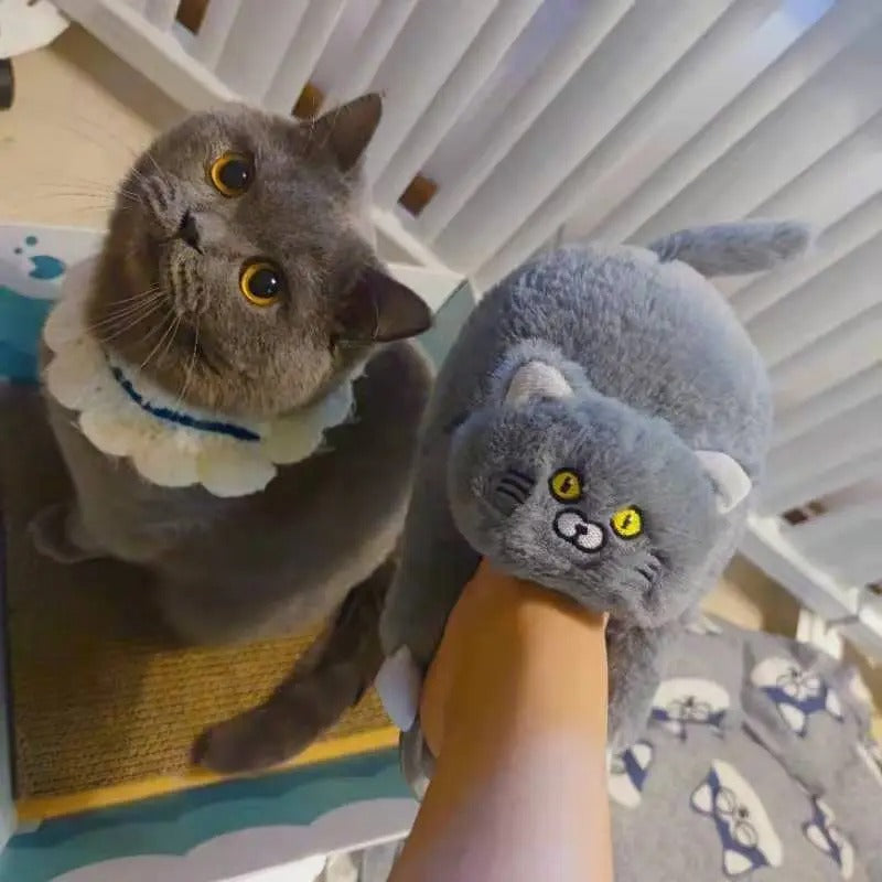 FelineFootsies Plush Cat Slippers