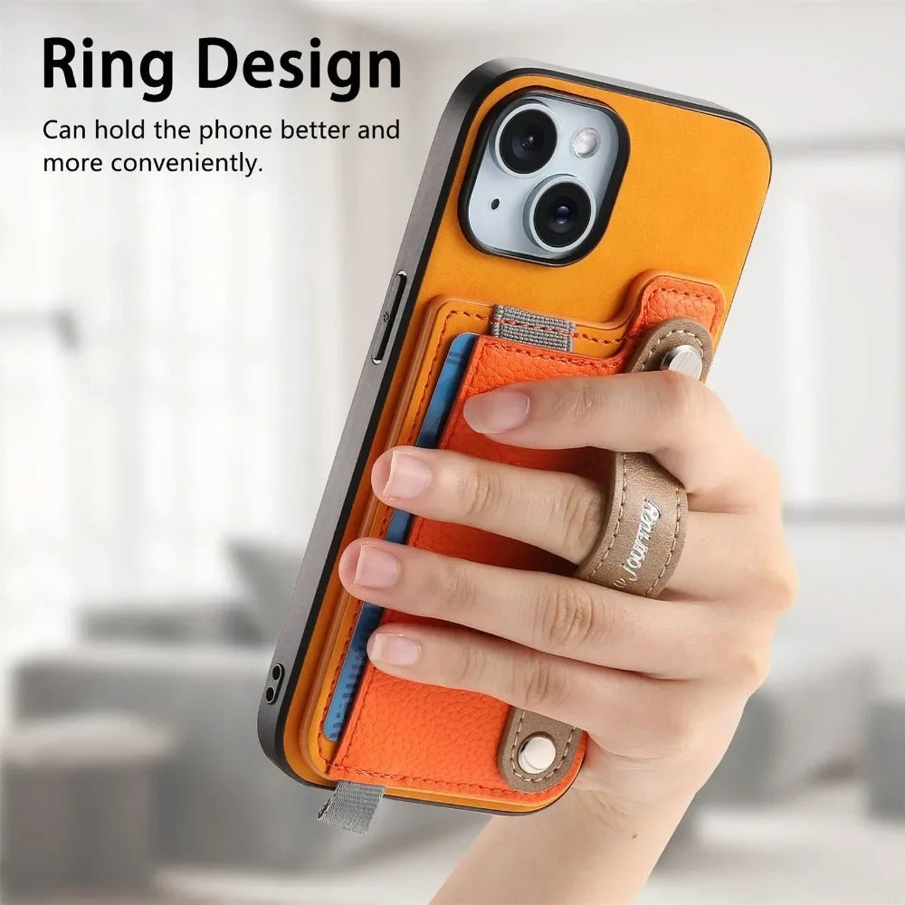 2-in-1 Magnetic Leather iPhone Case