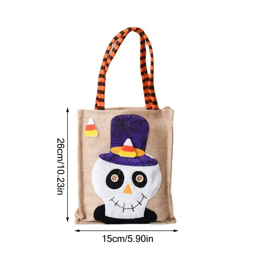 Trick-or-Treat Linen Tote Bags