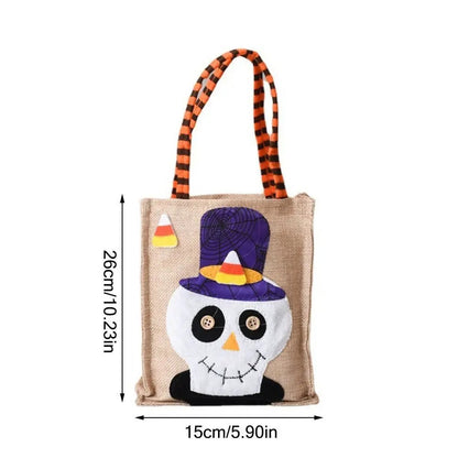 Trick-or-Treat Linen Tote Bags