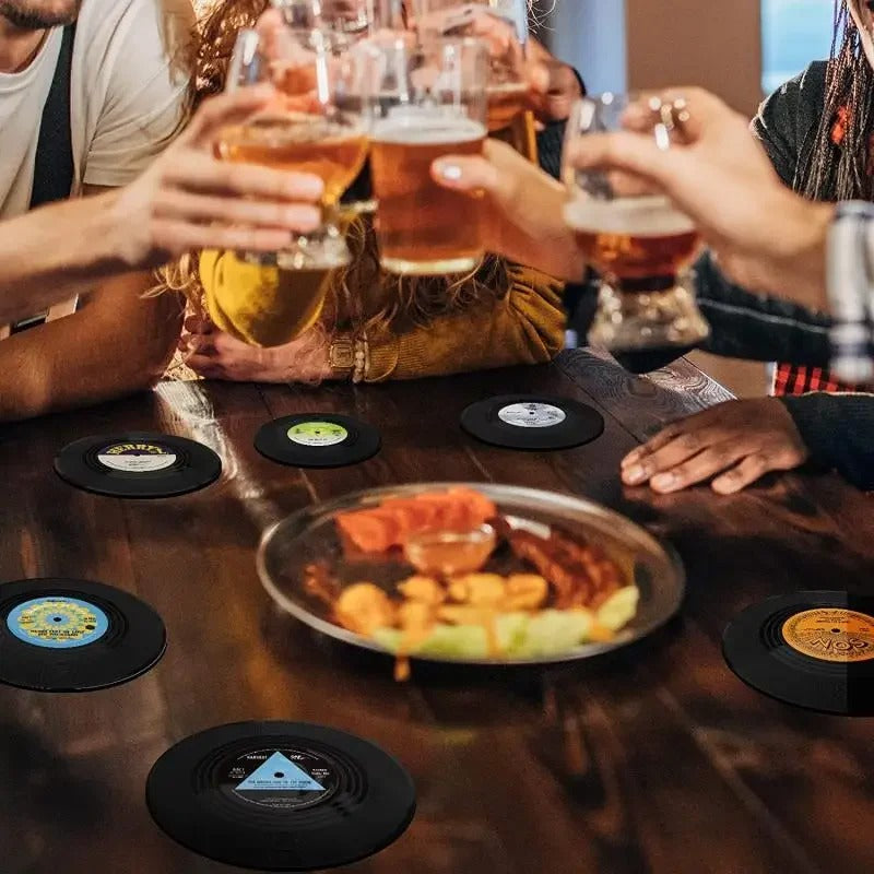 Vinyl Record Coasters