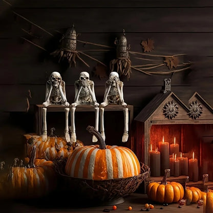 Skeleton Sculptures - Set of 3