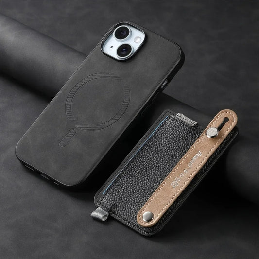 2-in-1 Magnetic Leather iPhone Case