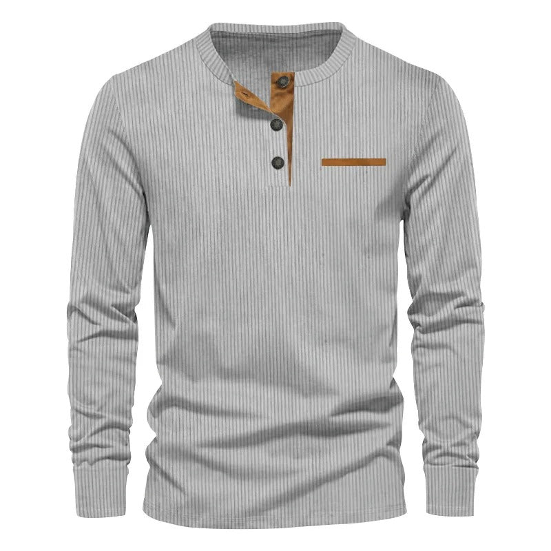 Beckett Corduroy Henley Shirt