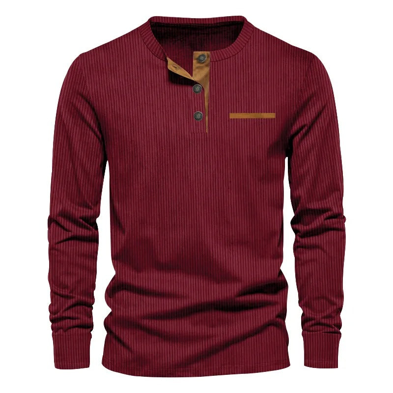 Beckett Corduroy Henley Shirt