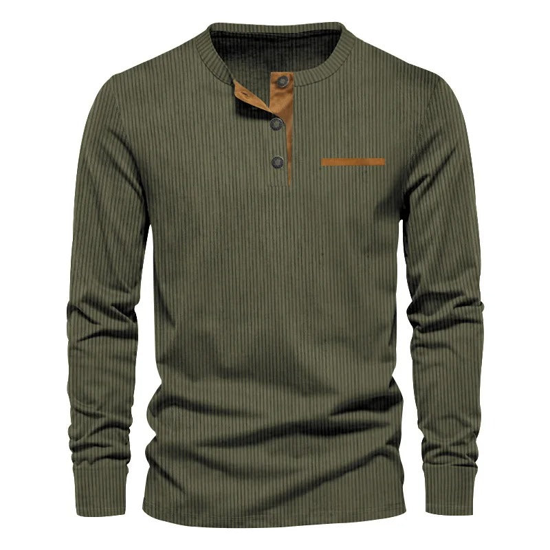 Beckett Corduroy Henley Shirt