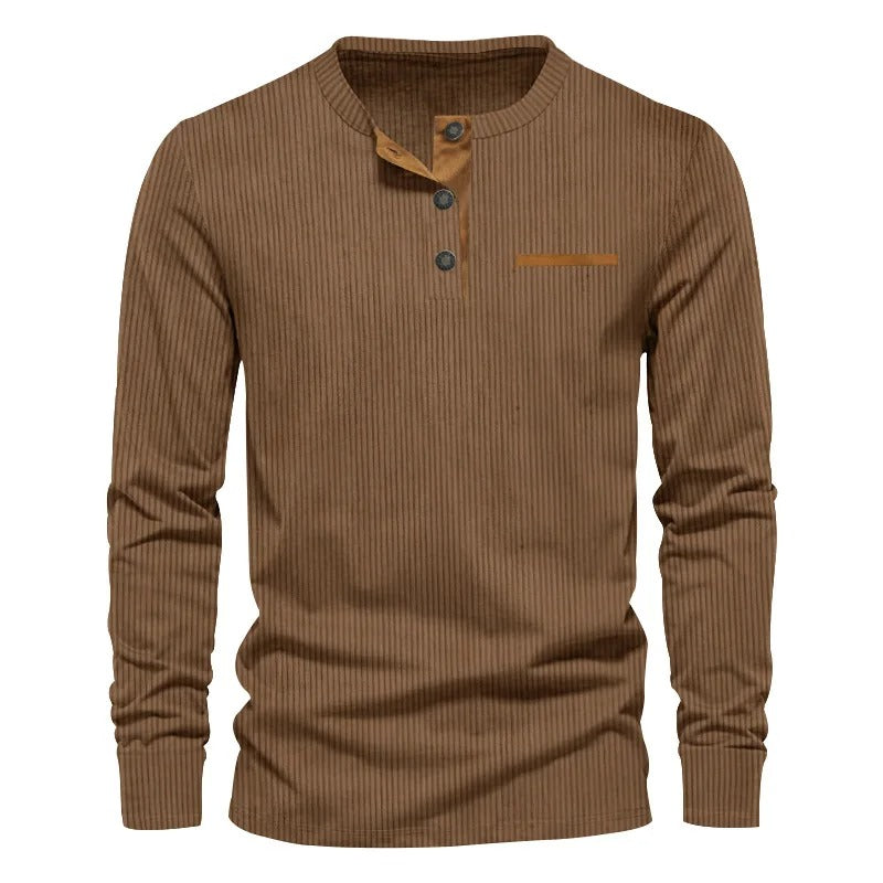 Beckett Corduroy Henley Shirt