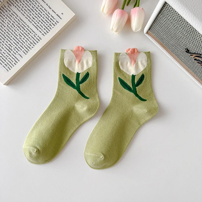 Floral Spring Socks