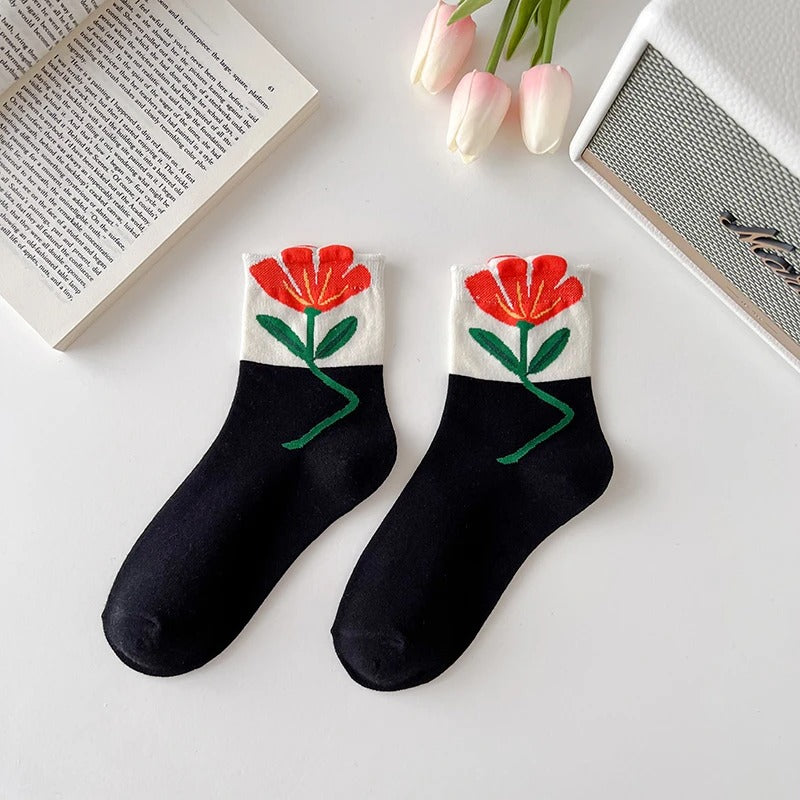 Floral Spring Socks