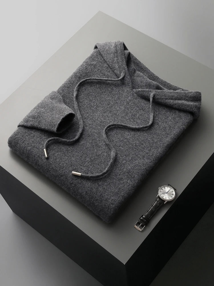 MerinoMajesty Merino Wool Male Hoodie