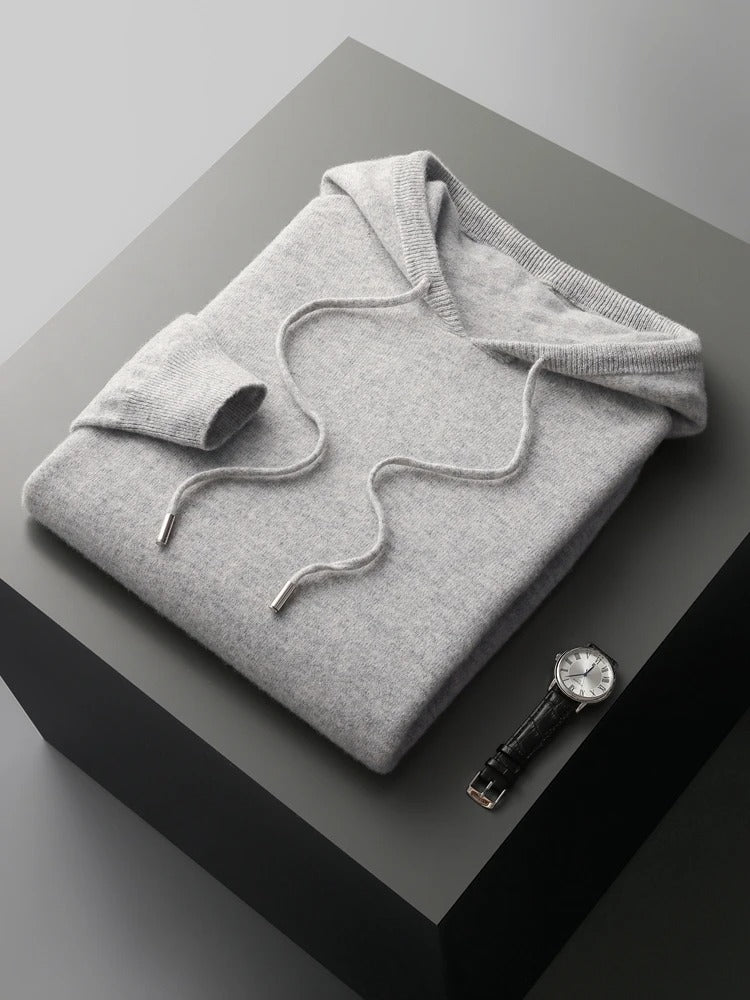 MerinoMajesty Merino Wool Male Hoodie